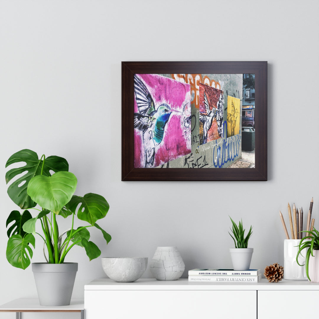 "Hummingbird #4,1,8 Haight-Ashbury, SF" - Framed Print