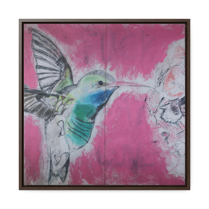 "Hummingbird #4" Gallery Wrapped/Framed Canvas (MFG by Printify)