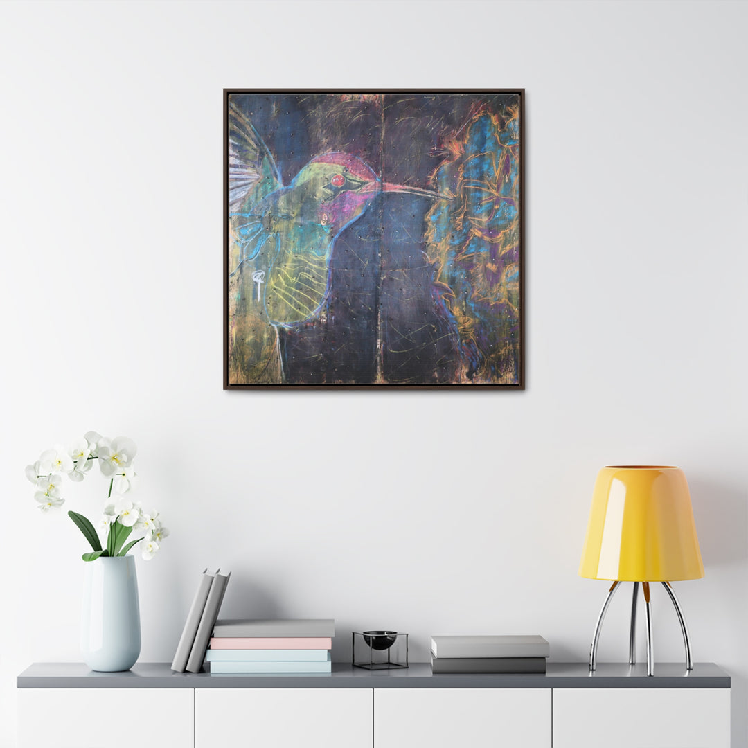 "Hummingbird #5" Gallery Wrapped/Framed Canvas (MFG by Printify)