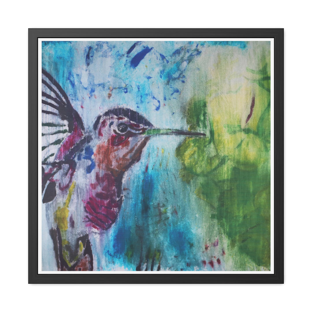 "Hummingbird #3" - Framed Poster (MFG by Printify)