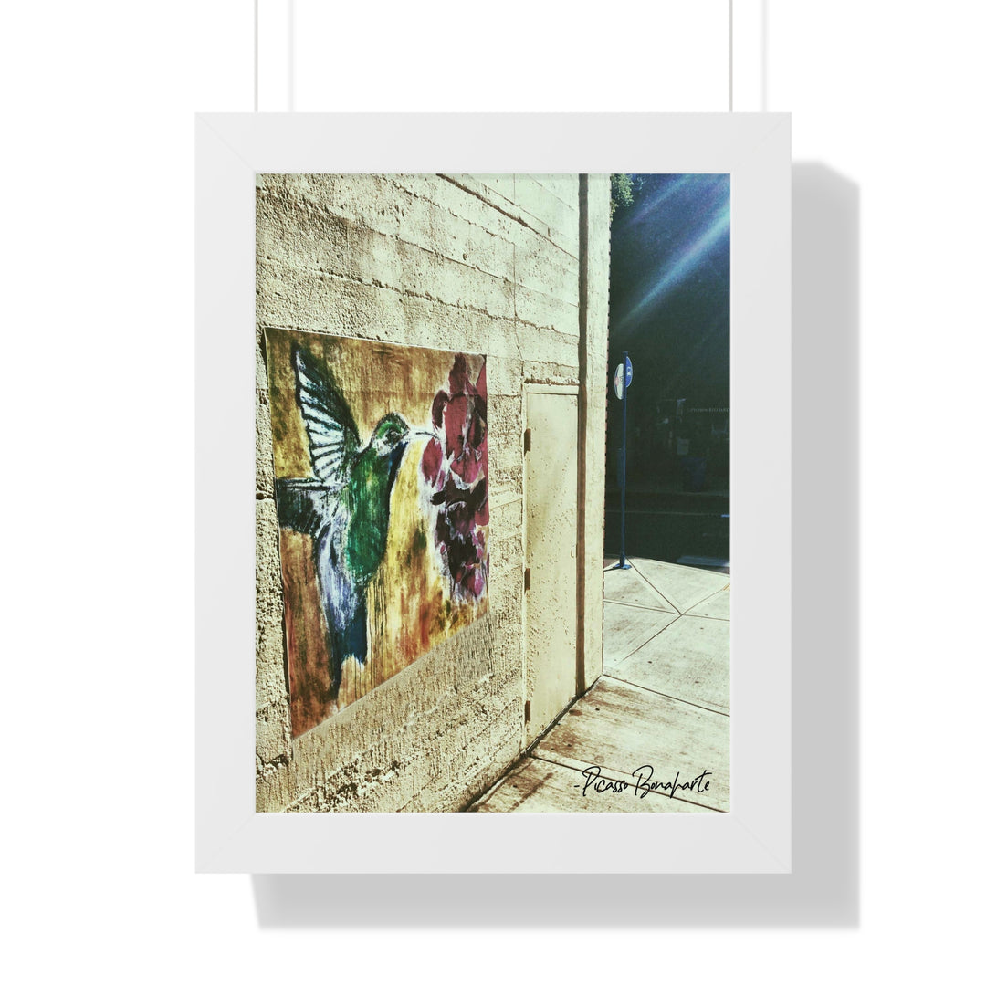 "Hummingbird #2 DT Portland, OR" - Framed Print