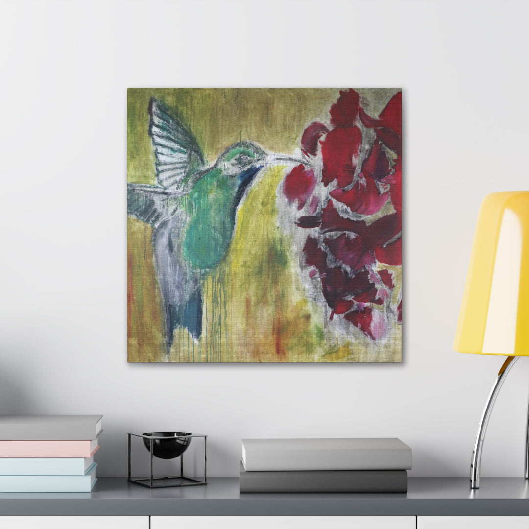 "Hummingbird #2" - Gallery Wrapped Canvas (MFG by Printify)