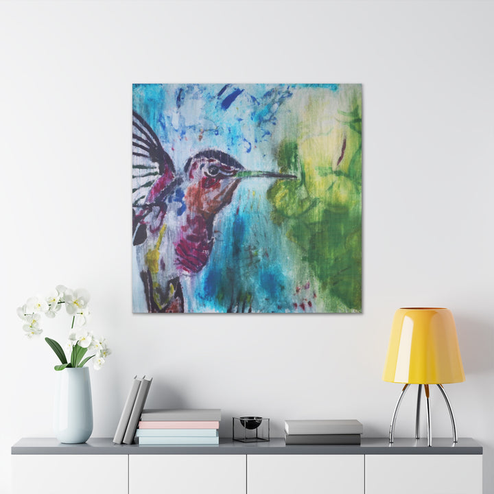 "Hummingbird #3" - Gallery Wrapped Canvas (MFG by Printify)