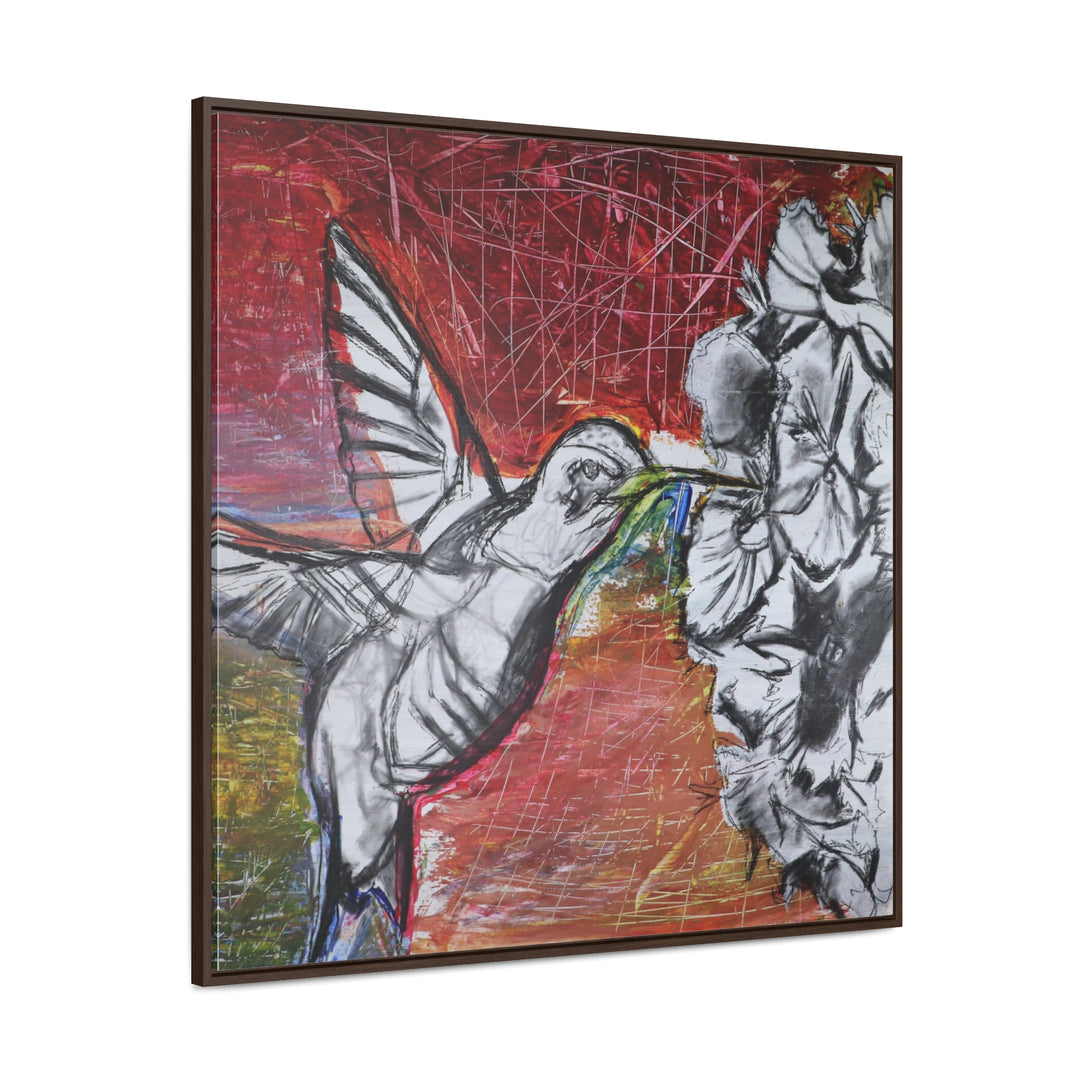 "Hummingbird #1" Gallery Wrapped/Framed Canvas (MFG by Printify)