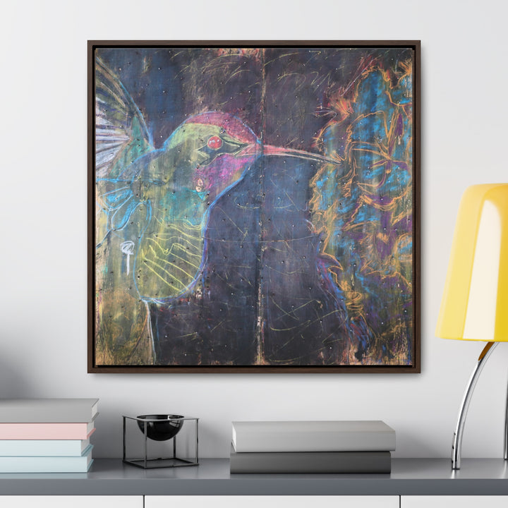 "Hummingbird #5" Gallery Wrapped/Framed Canvas (MFG by Printify)