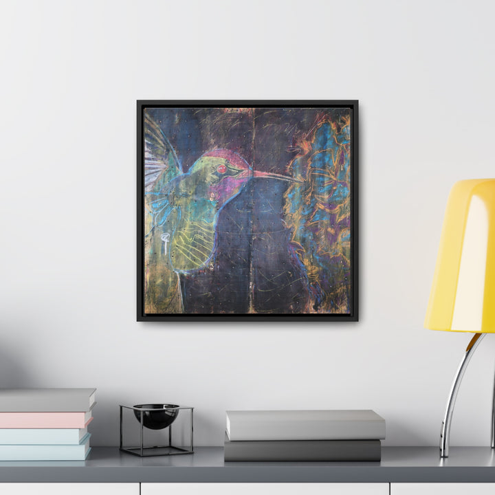 "Hummingbird #5" Gallery Wrapped/Framed Canvas (MFG by Printify)