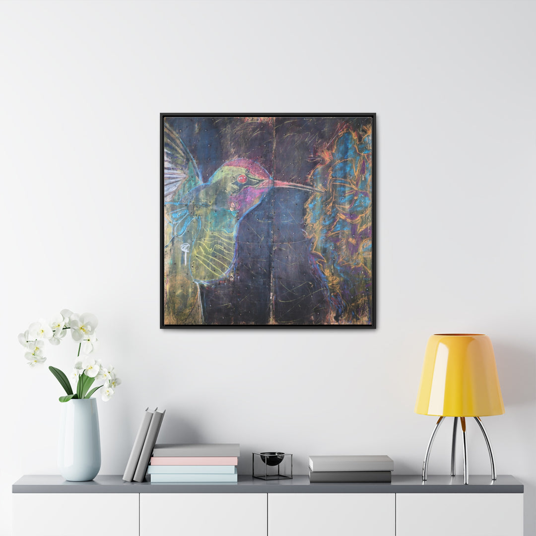 "Hummingbird #5" Gallery Wrapped/Framed Canvas (MFG by Printify)