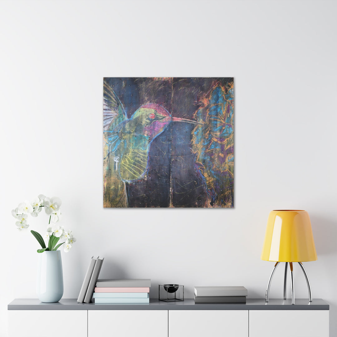 "Hummingbird #5" - Gallery Wrapped Canvas (MFG by Printify)