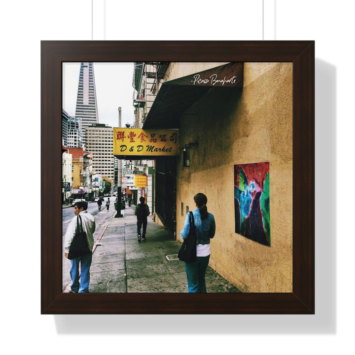 Hummingbird #7 China Town, SF" - Framed Print