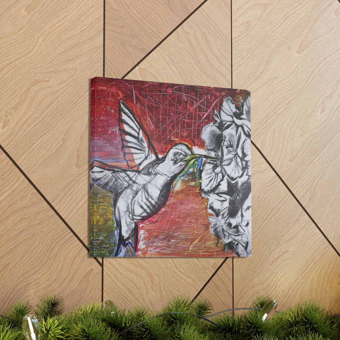 "Hummingbird #1" - Gallery Wrapped Canvas (MFG by Printify)