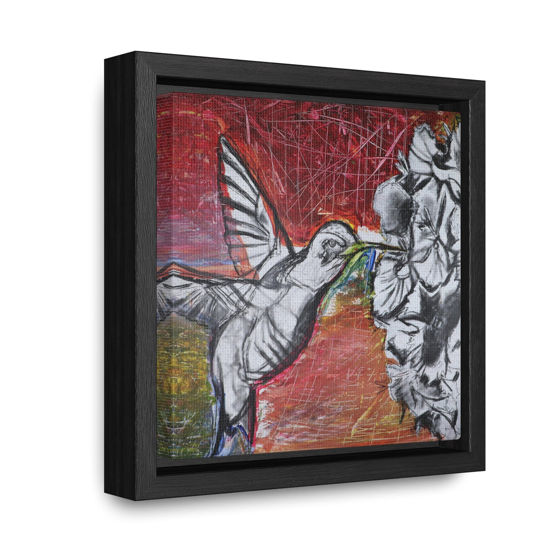 "Hummingbird #1" Gallery Wrapped/Framed Canvas (MFG by Printify)