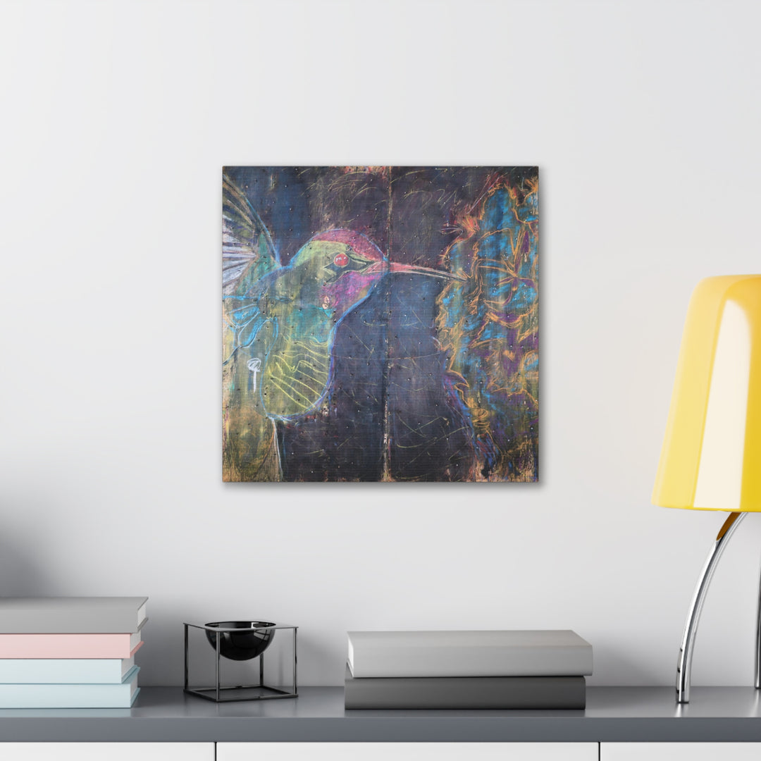 "Hummingbird #5" - Gallery Wrapped Canvas (MFG by Printify)