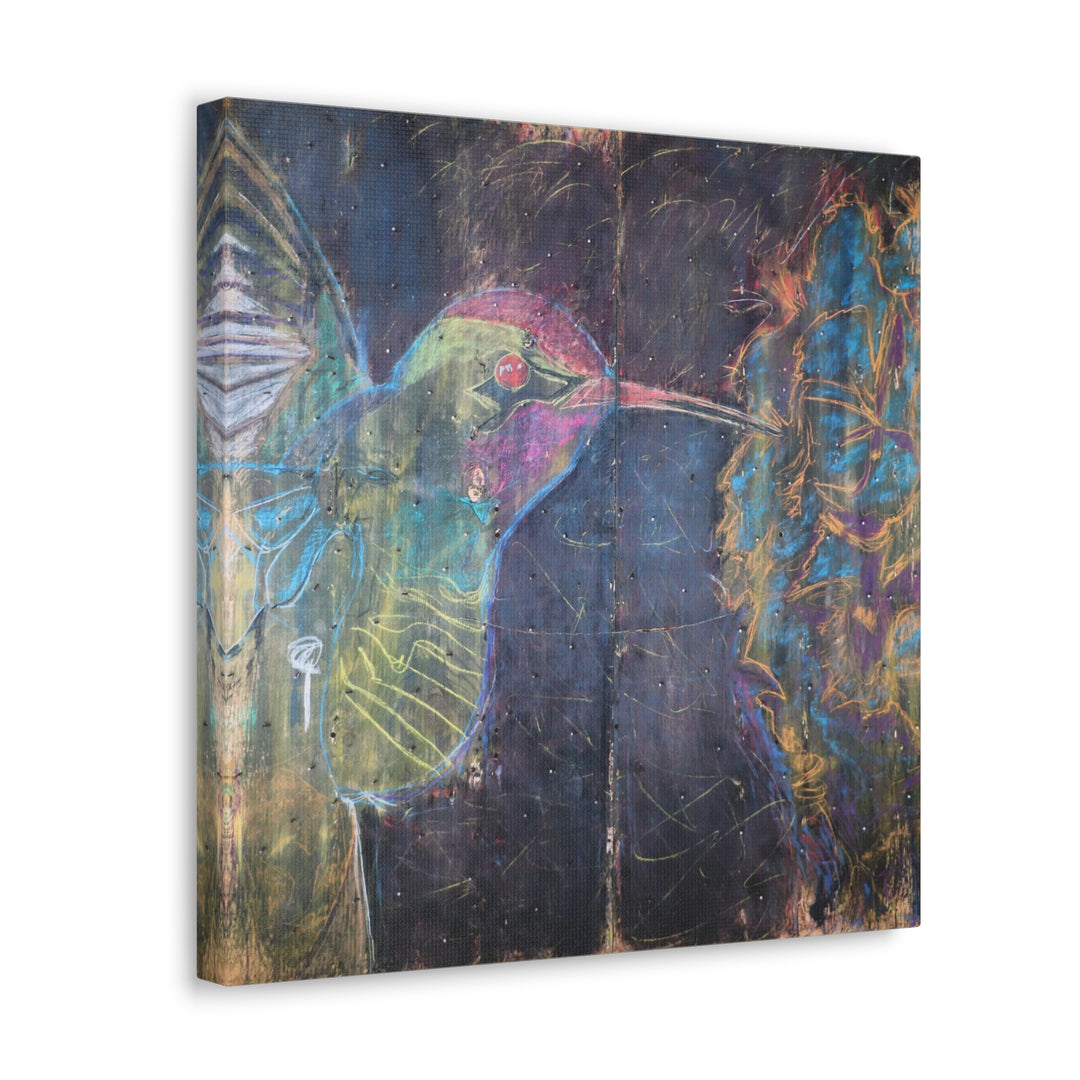 "Hummingbird #5" - Gallery Wrapped Canvas (MFG by Printify)