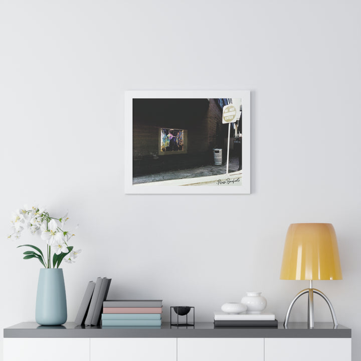 "Hummingbird #5 Water Ave & SE Hawthorne, Portland" - Framed Print