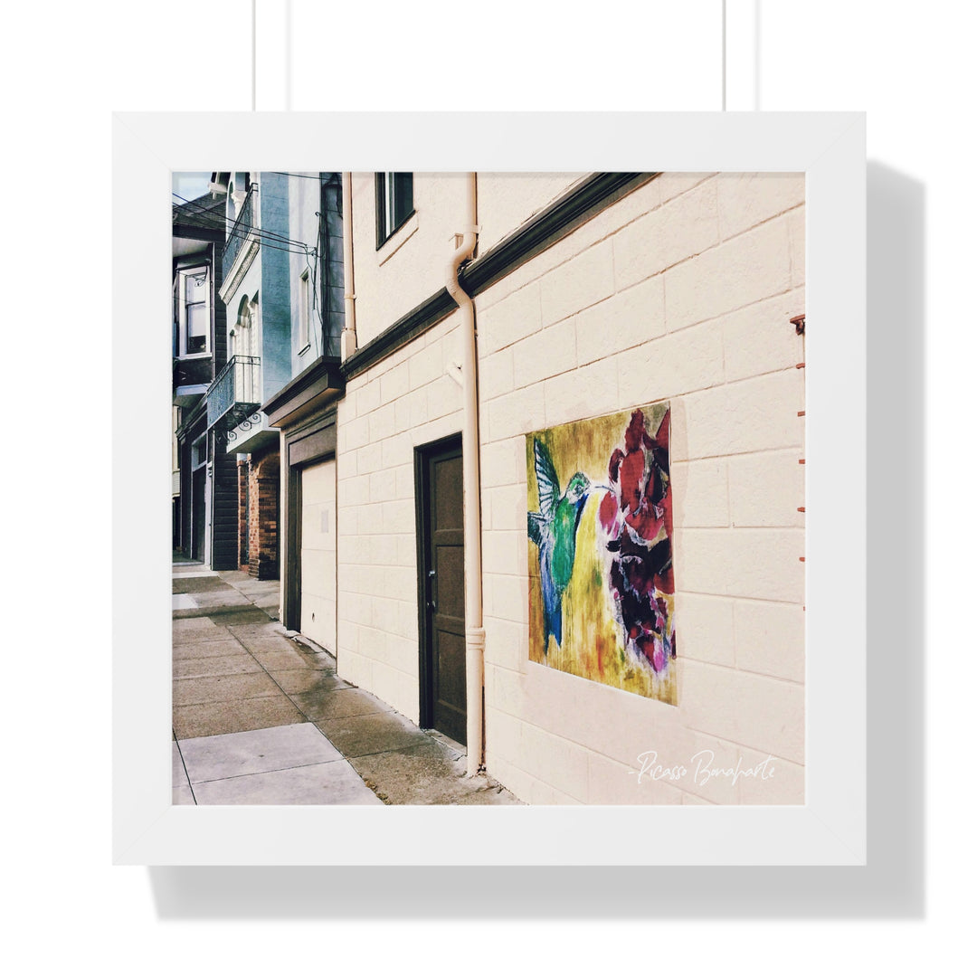 "Hummingbird #2 Mission District, SF" - Framed Print