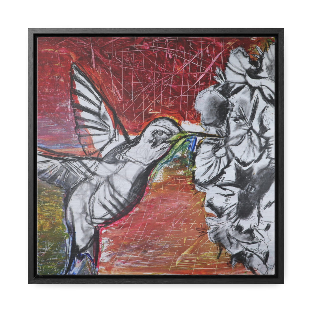 "Hummingbird #1" Gallery Wrapped/Framed Canvas (MFG by Printify)