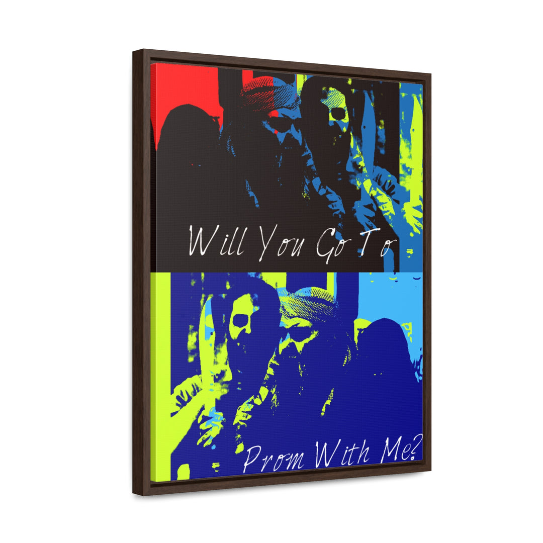 "Will You Go to Prom With Me" Gallery Wrapped/Framed Canvas