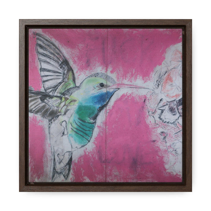 "Hummingbird #4" Gallery Wrapped/Framed Canvas (MFG by Printify)