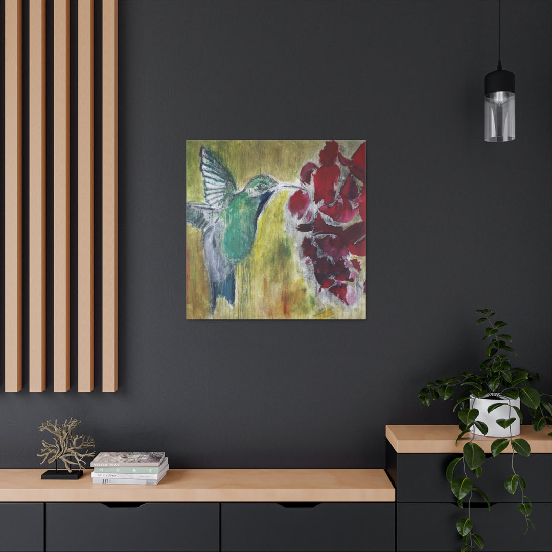 "Hummingbird #2" - Gallery Wrapped Canvas (MFG by Printify)