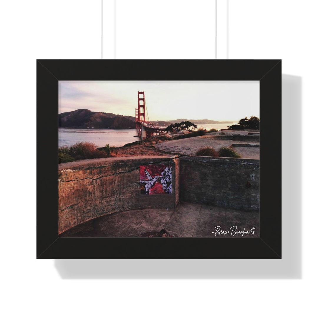 "Hummingbird #1 Battery Boutelle, SF" - Framed Print