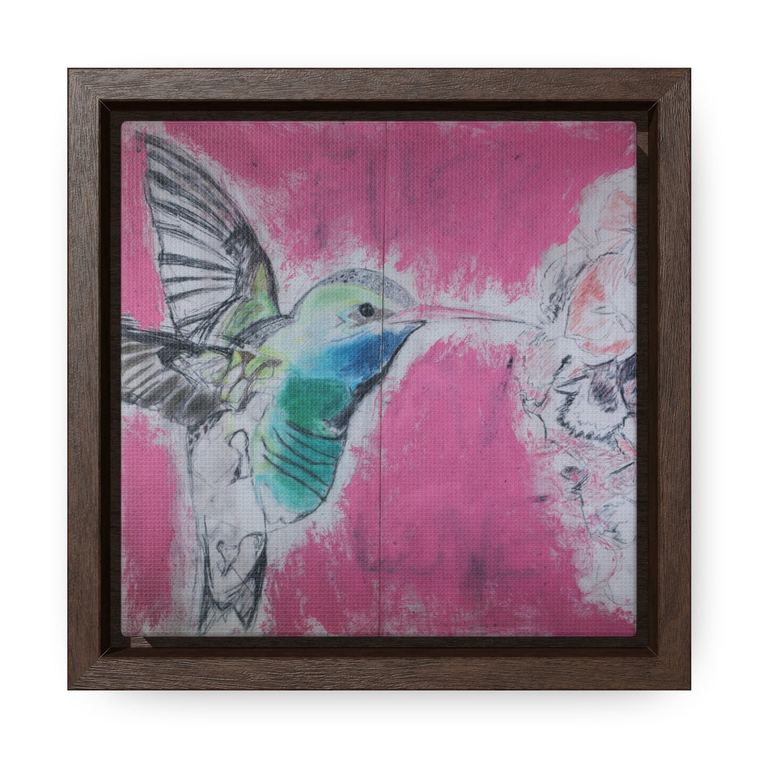 "Hummingbird #4" Gallery Wrapped/Framed Canvas (MFG by Printify)