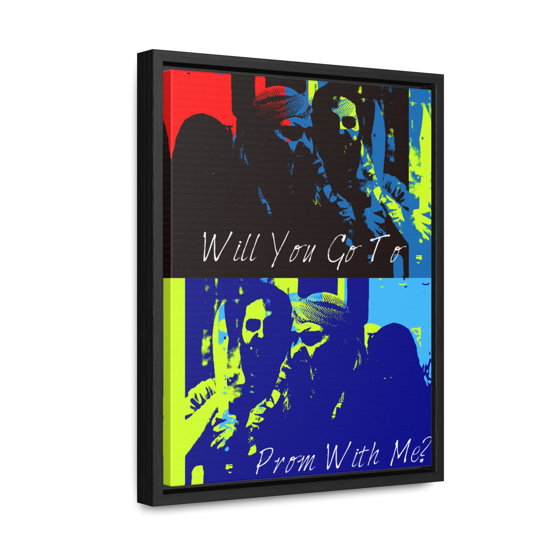 "Will You Go to Prom With Me" Gallery Wrapped/Framed Canvas