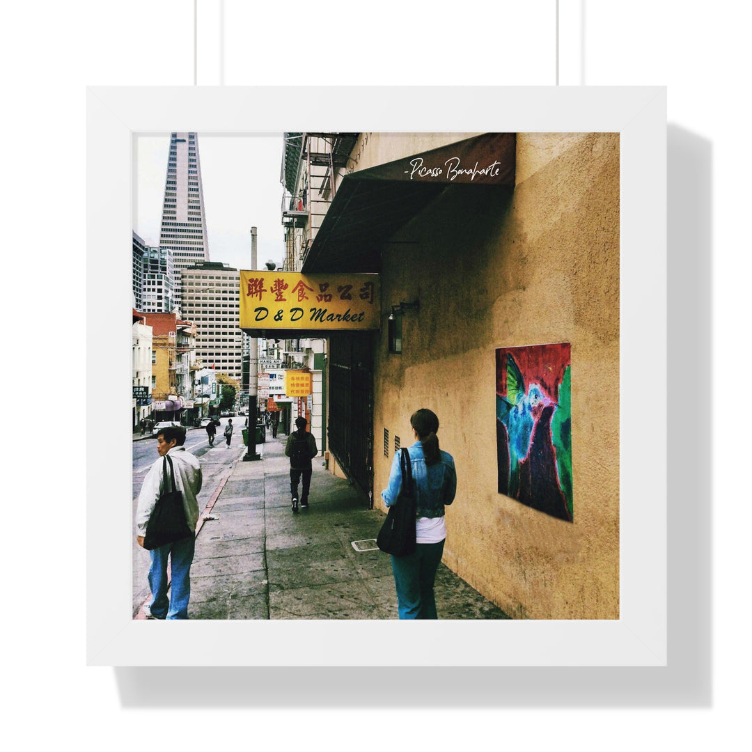 Hummingbird #7 China Town, SF" - Framed Print