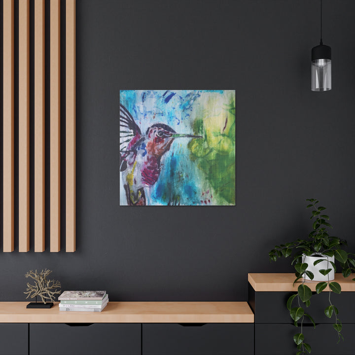 "Hummingbird #3" - Gallery Wrapped Canvas (MFG by Printify)