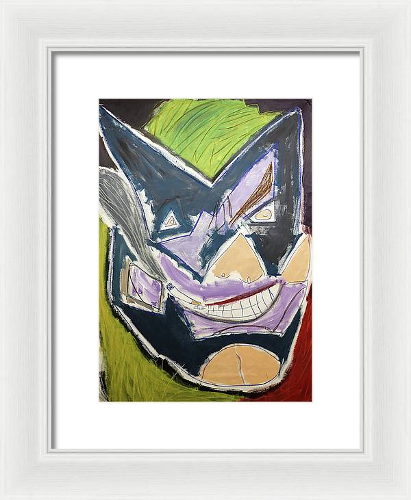 "Joker Batman" - Framed Print (Matted, MFG by Pixels)