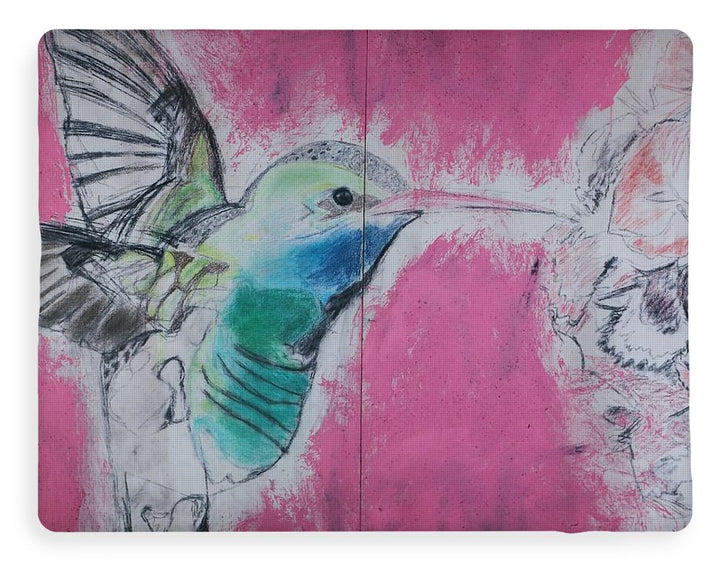 "Hummingbird #4" - Blanket