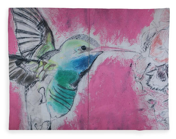 "Hummingbird #4" - Blanket