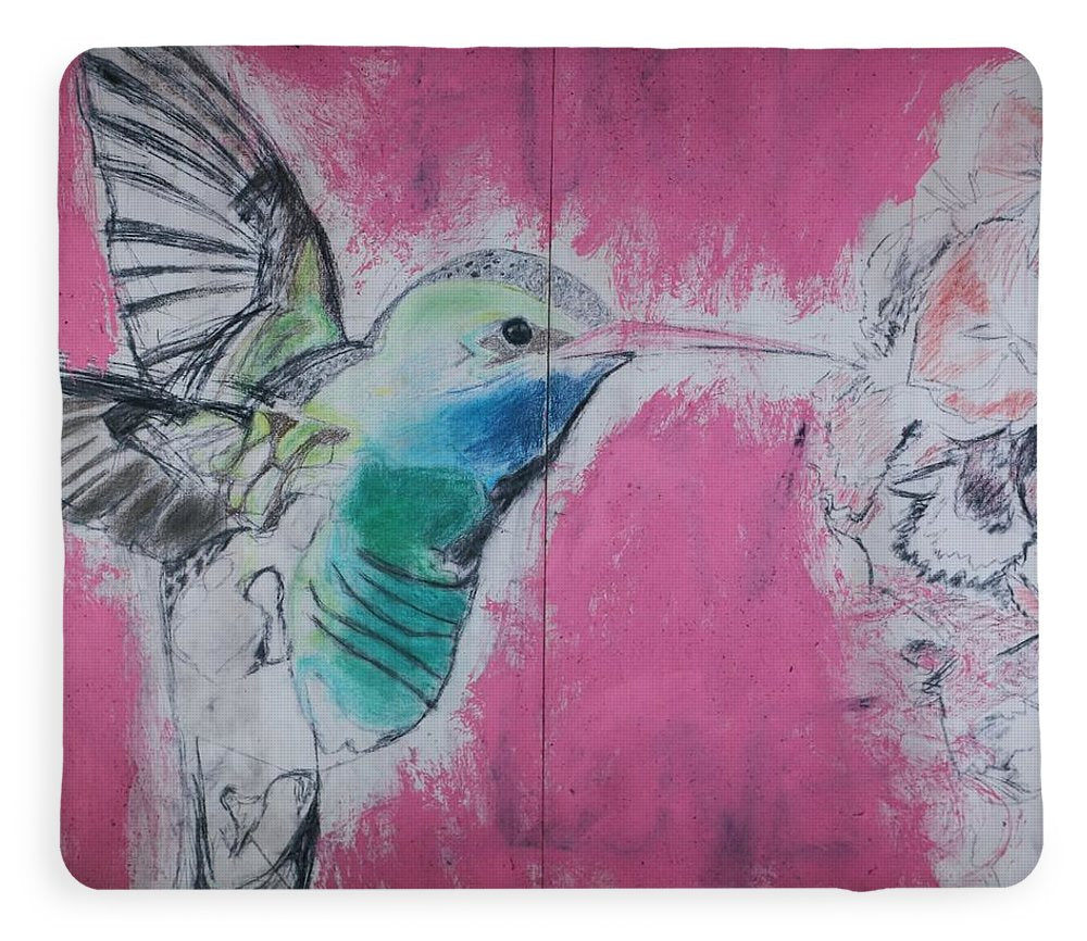 "Hummingbird #4" - Blanket