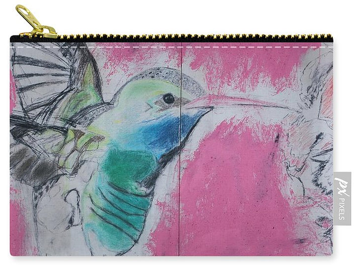 "Hummingbird #4" - Zip Pouch