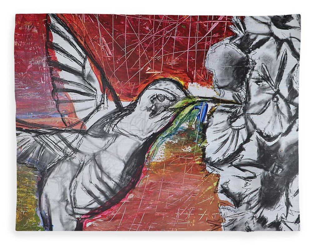 "Hummingbird #1" - Blanket