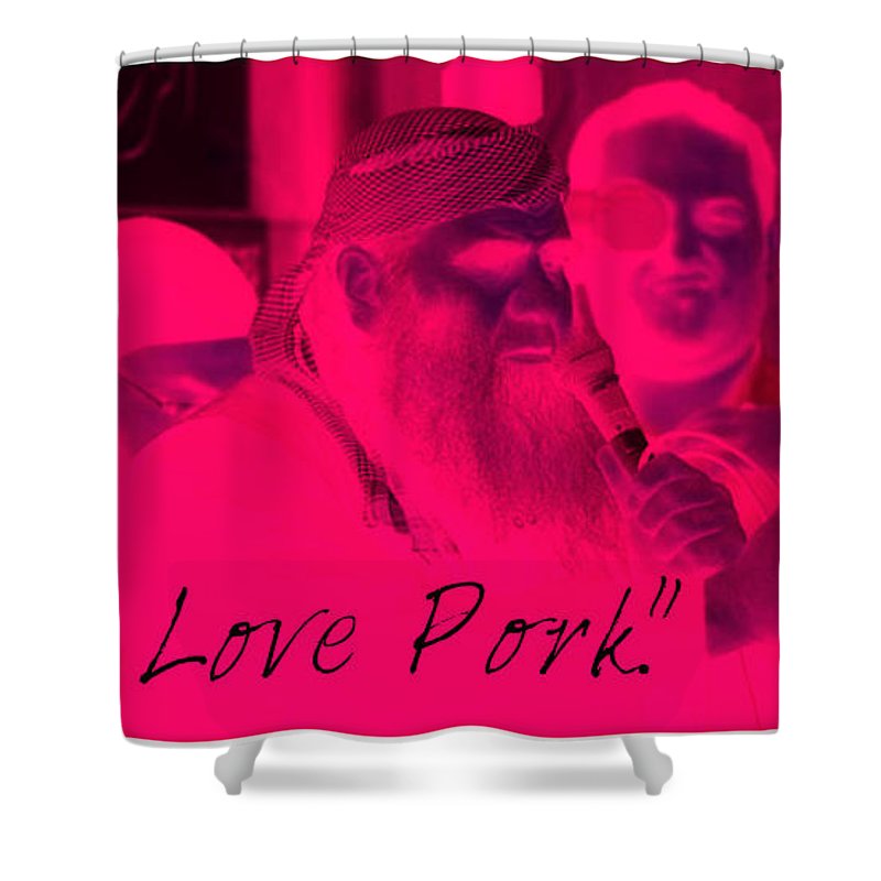 I Love Pork - Shower Curtain