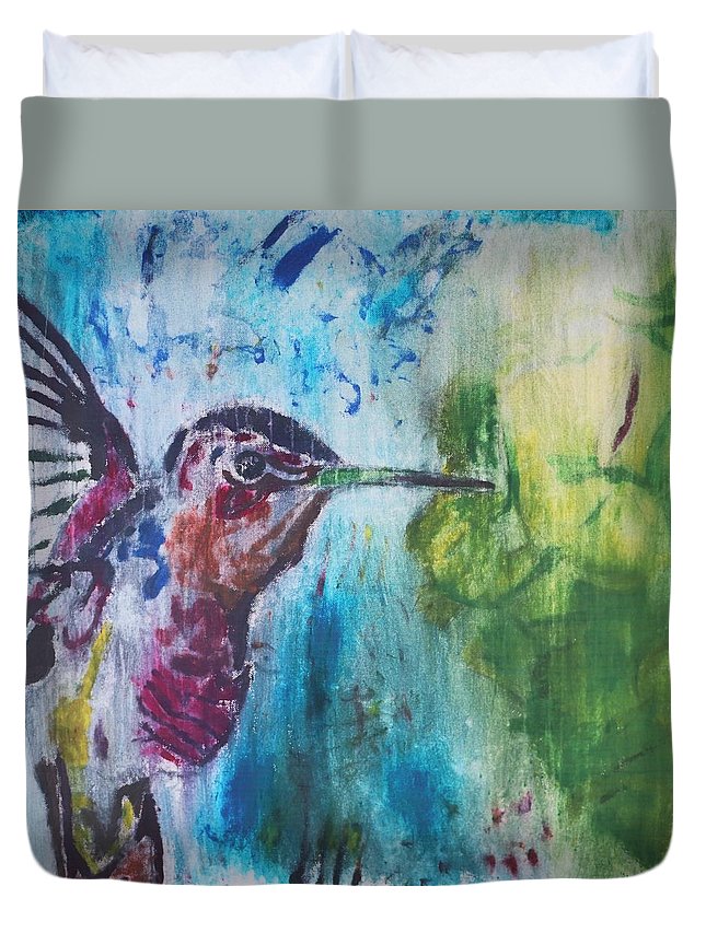 "Hummingbird #3" - Duvet Cover