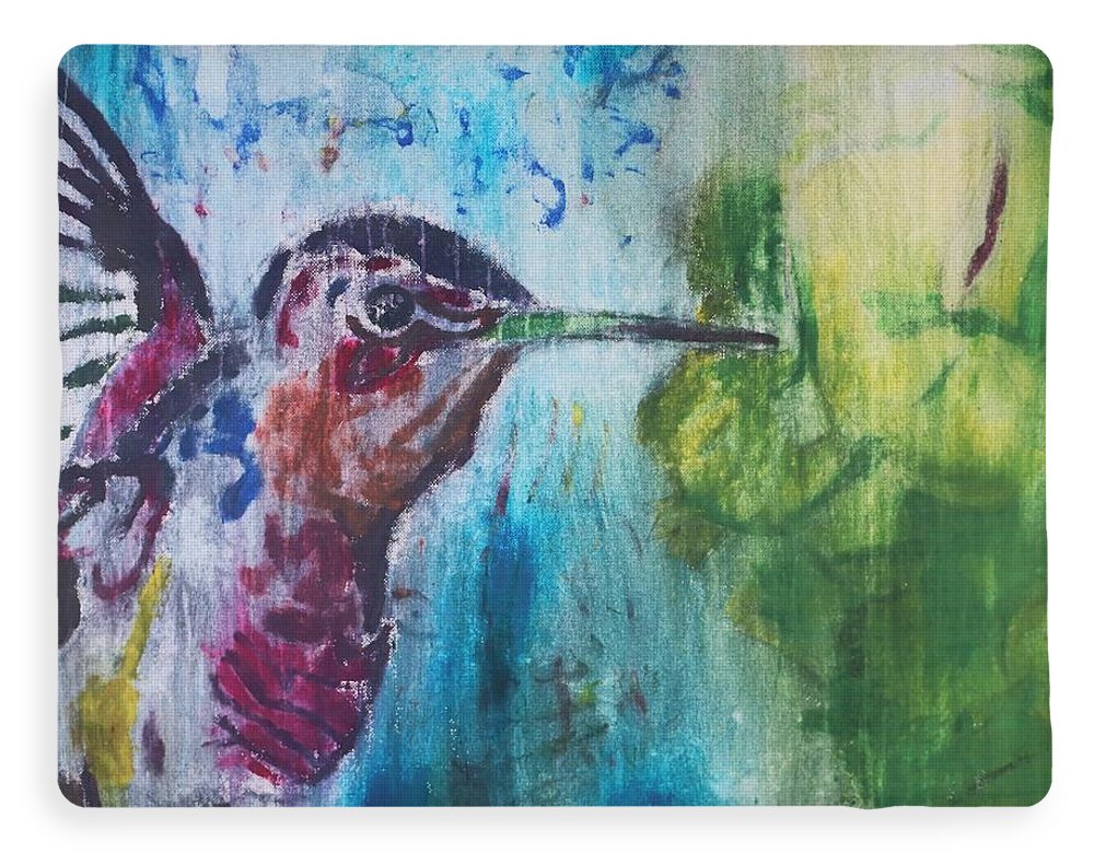 "Hummingbird #3" - Blanket