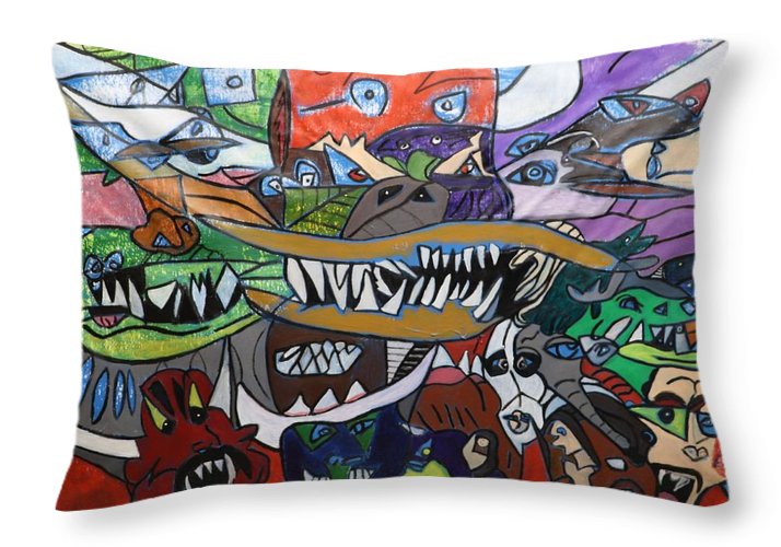 Oni - Throw Pillow