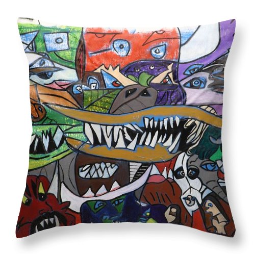 Oni - Throw Pillow