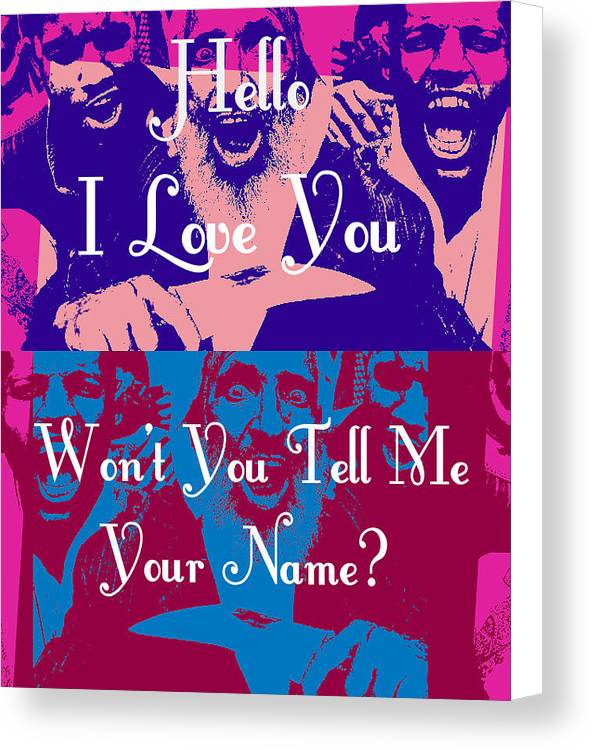 Won't You Tell Me Your Name? - Canvas Print